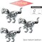 Greentek; 3 PCS Skeleton Dinosaur Foil Balloons T Rex Skull Fossil Balloons with Glow Eyes for Halloween Dinosaur Birthday Monster Party DecorationsFoil balloons; Category:Foil Balloons; Image:4